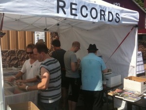 Records at Memory Lanes Block Party